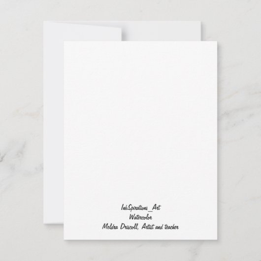 Aus den Ruinen Dankeskarte (Rückseite)