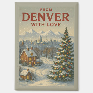 Aus Denver mit Liebe Weihnachtsmagnet Magnet
