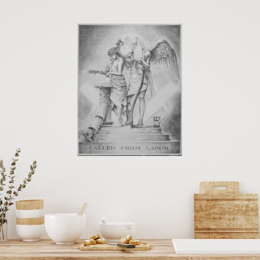 Aus der Arbeit aufgerufen Poster (Küche)