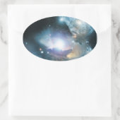 Aus der Asche der ersten Sterne Ovaler Aufkleber (Tasche)