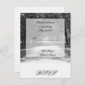 Aus der bewährten Pfade-Antwortkarte RSVP Karte (Vorne/Hinten)