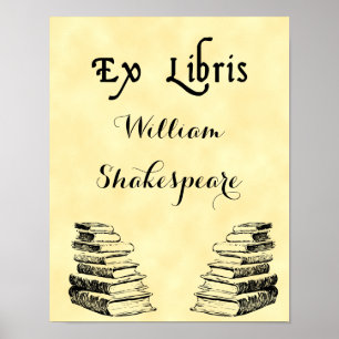 Aus der Bibliothek alter Bücher Benutzerdefinierte Poster