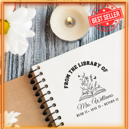 Aus der Bibliothek | Blume Vintag Lehrerbuch Permastempel