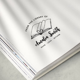 Aus der Bibliothek | Briefmarke des Niedlichen Her Permastempel