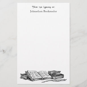 Aus der Bibliothek der alten Bücher - Benutzerdefi Briefpapier