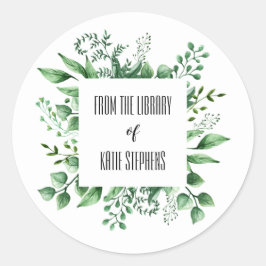 Aus der Bibliothek der benutzerdefinierten Buchbez Runder Aufkleber