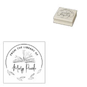 Aus der Bibliothek der Blätter Buchzeichen Buch Gummistempel (Stempel)