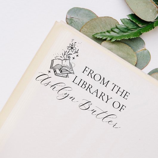 Aus der Bibliothek der Briefmarke aus Kautschuk Permastempel