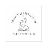 Aus der Bibliothek der Briefmarke aus Kautschuk Permastempel (Design)