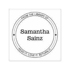 Aus der Bibliothek der Briefmarke Elegante Blume Permastempel