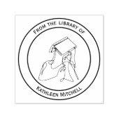 Aus der Bibliothek der Briefmarke Funny Sleeping L Permastempel (Design)