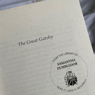 Aus der Bibliothek der Briefmarke Gotische Blume Permastempel