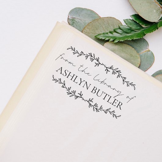 Aus der Bibliothek der Briefmarke Individuelle Nam Gummistempel