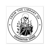 Aus der Bibliothek der Briefmarke Skeleton Gothic Permastempel (Design)