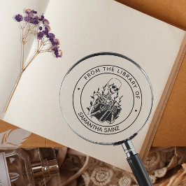 Aus der Bibliothek der Briefmarke Skeleton Gothic Permastempel