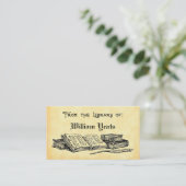 Aus der Bibliothek der Bücher und des Buchzeichens Visitenkarte (Stehend Vorderseite)