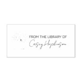 Aus der Bibliothek der Buchplatte moderne Briefmar Gummistempel (Prägung)