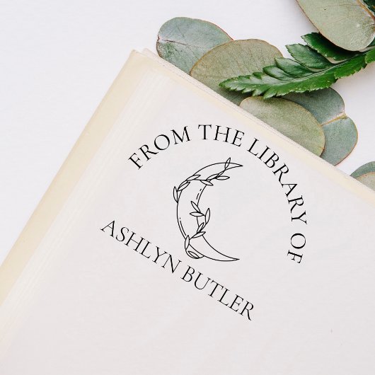 Aus der Bibliothek der Individuelle Name Kautschuk Permastempel