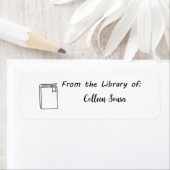 Aus der Bibliothek der Labels, Schulbücherkleber (Insitu)