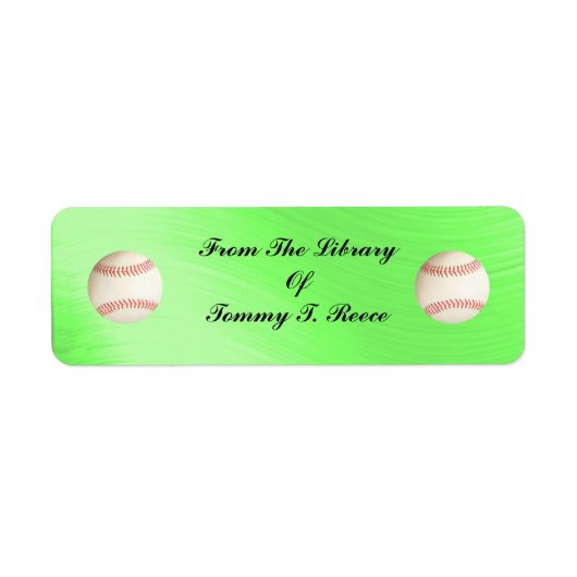 AUS DER BIBLIOTHEK DER RÜCKSENDEADRESSEN-AUFKLEBER (Vorne)