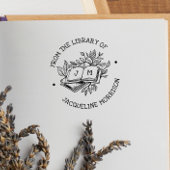 Aus der Bibliothek der rustikalen botanischen Buch Permastempel