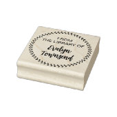 Aus der Bibliothek der wahren Signatur Personalisi Gummistempel (Stempel)
