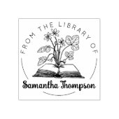 Aus der Bibliothek des botanischen Buches Gummistempel (Prägung)