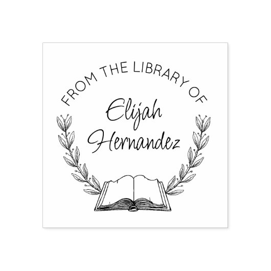 Aus der Bibliothek des botanischen Buches Gummistempel (Prägung)