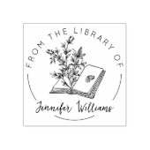 Aus der Bibliothek des botanischen Buches Gummistempel (Prägung)