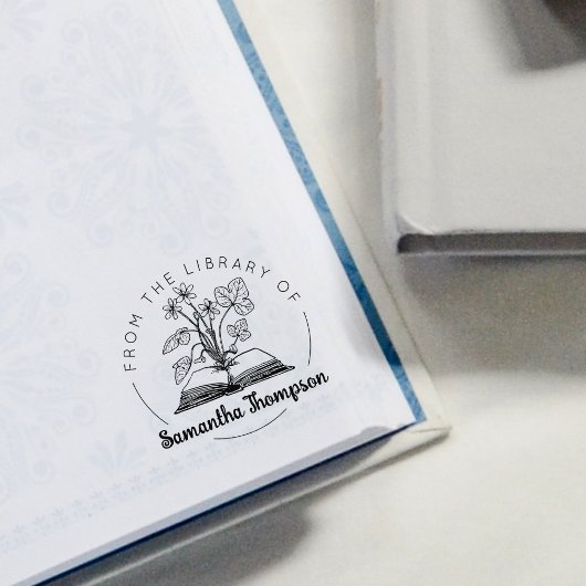 Aus der Bibliothek des botanischen Buches Gummistempel