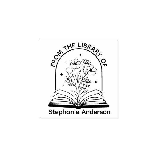 Aus der Bibliothek des Buchzeichens Gummistempel (Prägung)