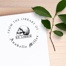 Aus der Bibliothek des gotischen Skull Vintages Sk Permastempel