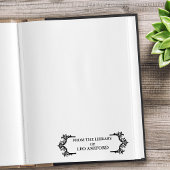 Aus der Bibliothek des gotischen Verzierten Indivi Permastempel