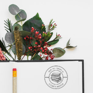 Aus der Bibliothek des handgeschriebenen Individue Permastempel