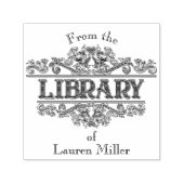 Aus der Bibliothek des Individuellen Namens Vintag Permastempel (Design)