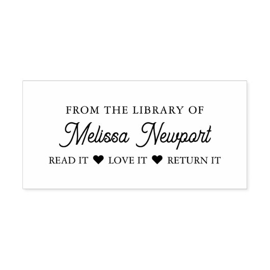 AUS DER BIBLIOTHEK DES LESENS IT-LIEBE ZURÜCKGEGEB GUMMISTEMPEL (Prägung)