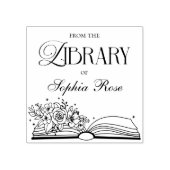 Aus der Bibliothek des modernen Personalisierten B Gummistempel (Prägung)