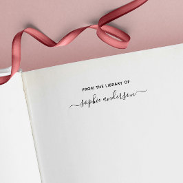 Aus der Bibliothek des trendy Skriptnamens Permastempel