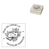 Aus der Bibliothek des Vintagen botanischen Buches Gummistempel (Stempel)