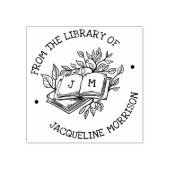 Aus der Bibliothek des Vintagen botanischen Buches Gummistempel (Prägung)