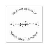 Aus der Bibliothek dieses Buches gehört zu Custom  Permastempel (Design)