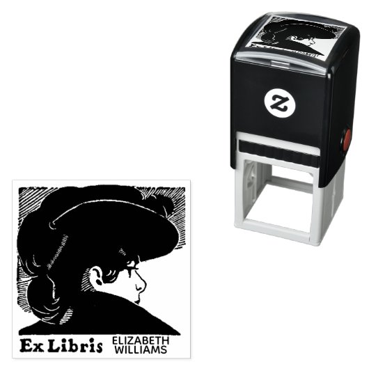 Aus der Bibliothek Ex Libris Buch Bilbliophile Permastempel (Beispiel)