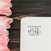 AUS DER BIBLIOTHEK IHRES NAMENS DOODLE NIEDLICHEN GUMMISTEMPEL