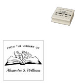 Aus der Bibliothek Ihres Namens Öffnen der Blume B Gummistempel (Stempel)