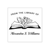 Aus der Bibliothek Ihres Namens Öffnen der Blume B Gummistempel (Prägung)