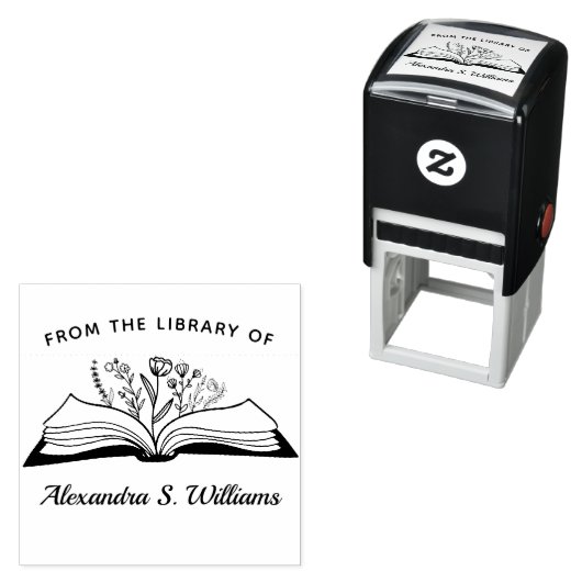 Aus der Bibliothek Ihres Namens Öffnen der Blume B Permastempel (Beispiel)