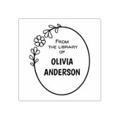 Aus der Bibliothek minimalistisch-blumenreich Buch Gummistempel (Prägung)