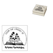 Aus der Bibliothek, Mystischer Pilzschädel Gummistempel (Stempel)