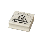 Aus der Bibliothek, Mystischer Pilzschädel Gummistempel (Stempel)