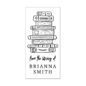 Aus der Bibliothek Niedlicher handgezeichneter Buc Gummistempel (Prägung)